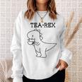 Tea-Rex おもしろドリンクグラフィック スウェットシャツ 彼女への贈り物