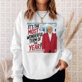「今年一番素晴らしい言葉だ」トランプクリスマス 長袖tシャツ スウェットシャツ 彼女への贈り物