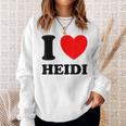 アイ・ラブ・ハイジ スウェットシャツ 彼女への贈り物