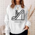 エスカレーター スウェットシャツ 彼女への贈り物