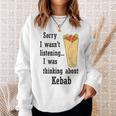 ケバブ愛好家 トルコ料理 デュラム シャワルマ スウェットシャツ 彼女への贈り物