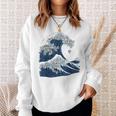 シーズーの偉大な波 スウェットシャツ 彼女への贈り物