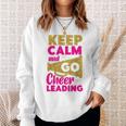 チア チアリーディング Keep Calm And Go チアリーディング スウェットシャツ 彼女への贈り物