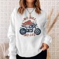 バイク 面白tシャツ No Bike No Life メンズ オートバイ モーターサイクル おもしろ ツーリング 服 スウェットシャツ 彼女への贈り物