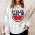 パレスチナの正義 スイカ 国旗 パレスチナ人 スウェットシャツ 彼女への贈り物
