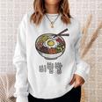 ビビンバボウル 韓国料理 ハングルキャラクター ハングル スウェットシャツ 彼女への贈り物