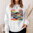 ビンテージ サンフランシスコ ケーブルカーf カストロ カリフォルニア Lgbtq 長袖tシャツ スウェットシャツ 彼女への贈り物