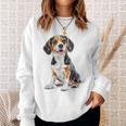 ビーグル 犬 モチーフ ペット イラスト ビーグル スウェットシャツ 彼女への贈り物