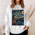 ビーバースターリーナイトヴァンゴッホ 長袖tシャツ スウェットシャツ 彼女への贈り物