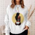 ピンナップ セクシー ブラウンスキン イースターバニー ガールズ ヴィンテージ メンズ レディース 長袖tシャツ スウェットシャツ 彼女への贈り物