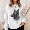 ベルギーシェパード 犬 グラフィック ペットアート ベルギーシェパード スウェットシャツ 彼女への贈り物