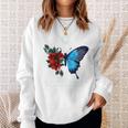 モナーク 蝶 天体 蝶 太陽 月 満ち欠け マジカル。 スウェットシャツ 彼女への贈り物
