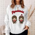 モンチッチグラフィック 長袖tシャツ スウェットシャツ 彼女への贈り物
