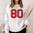 ラッキーナンバー80 クラシックカレッジアメリカン代表チームのファンプレイヤー スウェットシャツ 彼女への贈り物