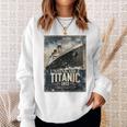 ヴィンテージ Rms タイタニック 1912 クルーズ歴史ポスター 記念品 長袖tシャツ スウェットシャツ 彼女への贈り物