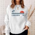 ヴィンテージ ラハイナ マウイ ハワイ ビーチ レトロ ハワイアン 70年代ギフト スウェットシャツ 彼女への贈り物