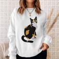 三毛猫ポートレート かわいい三毛猫 三毛猫好き スウェットシャツ 彼女への贈り物