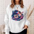 宇宙飛行士 惑星 科学 メンズ 宇宙 アート 宇宙飛行士 長袖tシャツ スウェットシャツ 彼女への贈り物