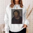 猿のイエスの絵、台無しにされたキリスト、フレスコ、ボッチドアートミーム。 スウェットシャツ 彼女への贈り物