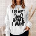私がしたいことをする フレンチブルドッグ フレンチドッグ 犬 飼い主 犬 ギフト スウェットシャツ 彼女への贈り物