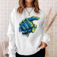 面白い手のデザイン スウェットシャツ 彼女への贈り物