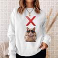 面白くて笑いたい人のためのxハムスター。 長袖tシャツ スウェットシャツ 彼女への贈り物