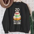 20 Years Of Awesome 20歳の誕生日ケーキ 大人用 スウェットシャツ 年配の女性への贈り物