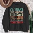 25 Años Juntos Pareja 25 Aniversario De Boda Camisa de entrenamiento Regalos para ancianas