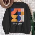 Acid Jazz ヴィンテージジャズミュージックバンド ミニマルtシャツ スウェットシャツ 年配の女性への贈り物