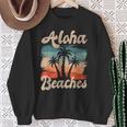 Aloha Beaches ハワイ サーフィン ストランドパーティー バケーション サーファー スウェットシャツ 年配の女性への贈り物