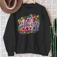 Aloha Tropical Flowers Summer Vacation Hawaii Beach Family Sweatshirt Gifts for Old Women