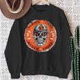 Always Tired Never Broke Skull On Back Sweatshirt Gifts for Old Women
