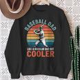 Baseball Dad Vintage Sunset Baseball Batter Father’S Day Sweatshirt Gifts for Old Women