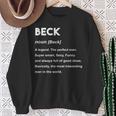 Beck ネームシャツ スウェットシャツ 年配の女性への贈り物