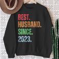 Best Husbandince 2023 2Nd Anniversary Husband スウェットシャツ 年配の女性への贈り物