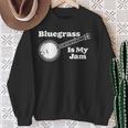 Bluegrass Is My Jam Banjo Musicintage Graphic スウェットシャツ 年配の女性への贈り物
