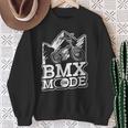 Bmx Mode On Biker Bicycle Bike Cyclist Extremeports Bmx スウェットシャツ 年配の女性への贈り物