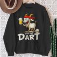 Bock Auf Dart ヤギとビールジョッキ 面白いダーツプレーヤー スウェットシャツ 年配の女性への贈り物