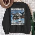 Bombardiro Crocodilo イタリアンブレインロットミーム スウェットシャツ 年配の女性への贈り物