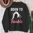 Born To Tumble おもしろアクロバット 体操 体操 スウェットシャツ 年配の女性への贈り物