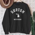 Burton Michigan Miintage 70S アスレチックスポーツデザイン スウェットシャツ 年配の女性への贈り物