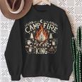 Campfire King おもしろキャンプギフト 焚き火 スウェットシャツ 年配の女性への贈り物