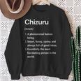 Chizuru 名前の定義 面白い辞書 スウェットシャツ 年配の女性への贈り物