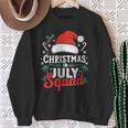Christmas In July Squad Family Vacation Summer Outfits Sweatshirt Gifts for Old Women