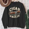 Cigar Mood Always On Cigar ファニーグラフィックtシャツ スウェットシャツ 年配の女性への贈り物
