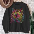 Colorful Tiger Tigers Fashion Graphic スウェットシャツ 年配の女性への贈り物