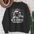 Cosmic Christmas Adventure ヴィンテージ宇宙飛行士サンタスペース スウェットシャツ 年配の女性への贈り物