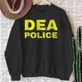 Dea Police Drug Enforcement Administration フロントとバック スウェットシャツ 年配の女性への贈り物