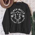 Distressed Black Anime Clover Black Bulls Limits Sweatshirt Gifts for Old Women