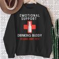 Emotional Support Drinking Buddy Adult Drinking Sweatshirt Gifts for Old Women Emotional Support Drinking Buddy Adult Drinking Sweatshirt Gifts for Old Women